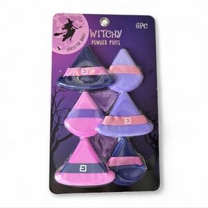Witch Hat Shaped Powder Makeup Applicator Sponge Puffs Set